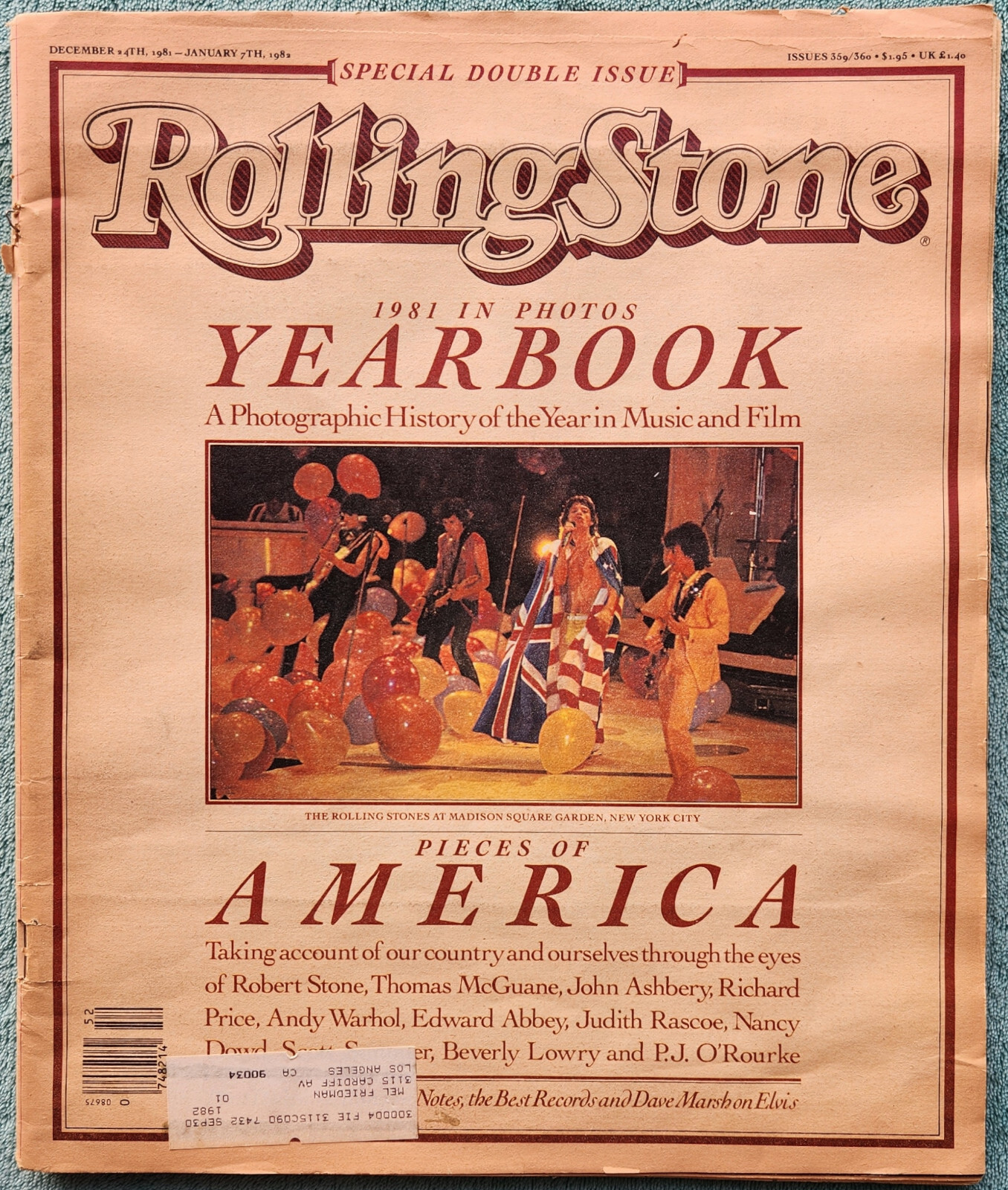 Rolling Stone Yearbook 1981 In Photos Special Double Issue 124 Pages