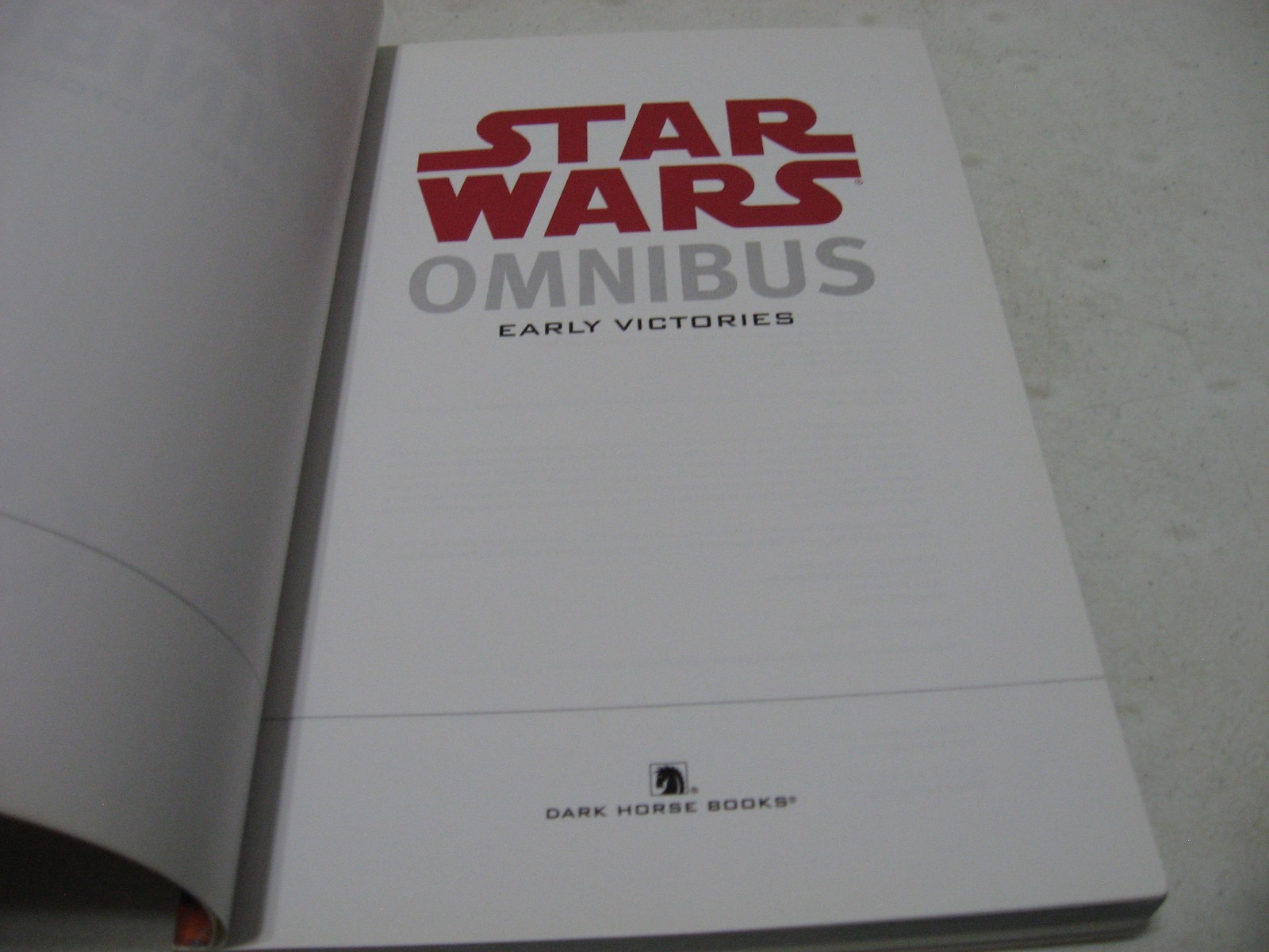 Star Wars Omnibus: Early Victories Dark Horse Comics (2008 Paperback 1st/1st)