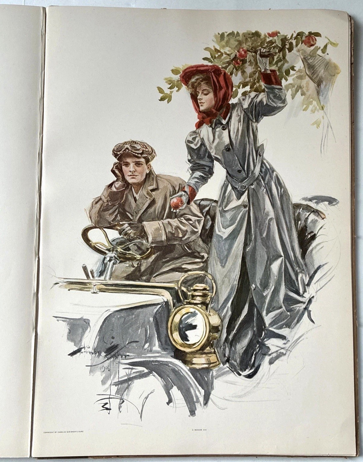 1910 HARRISON FISHER Pictures in Color OVERSIZED 12 x 17 BOOK 1st Ed Art Print