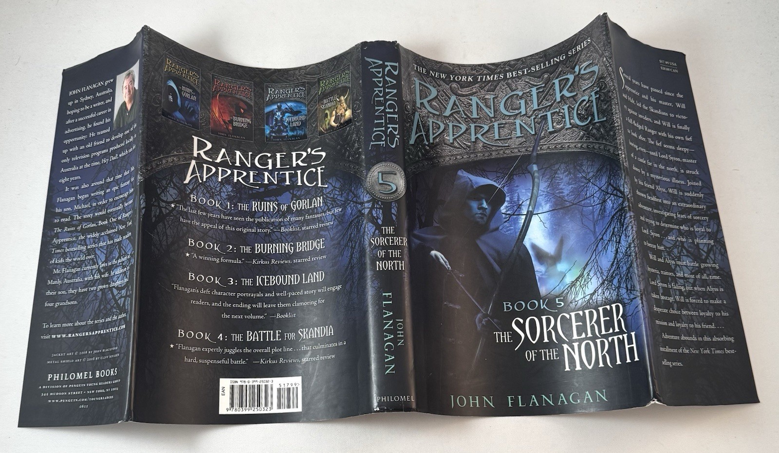 Ranger’s Apprentice-Sorcerer North-Bk 5-John Flanagan-SIGNED!-TRUE First Edition