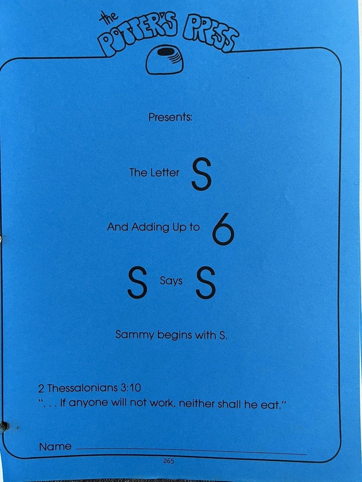 PreSchool Curriculum~The Potters Press~32 Book Bible Phonics Numbers Color D1 05