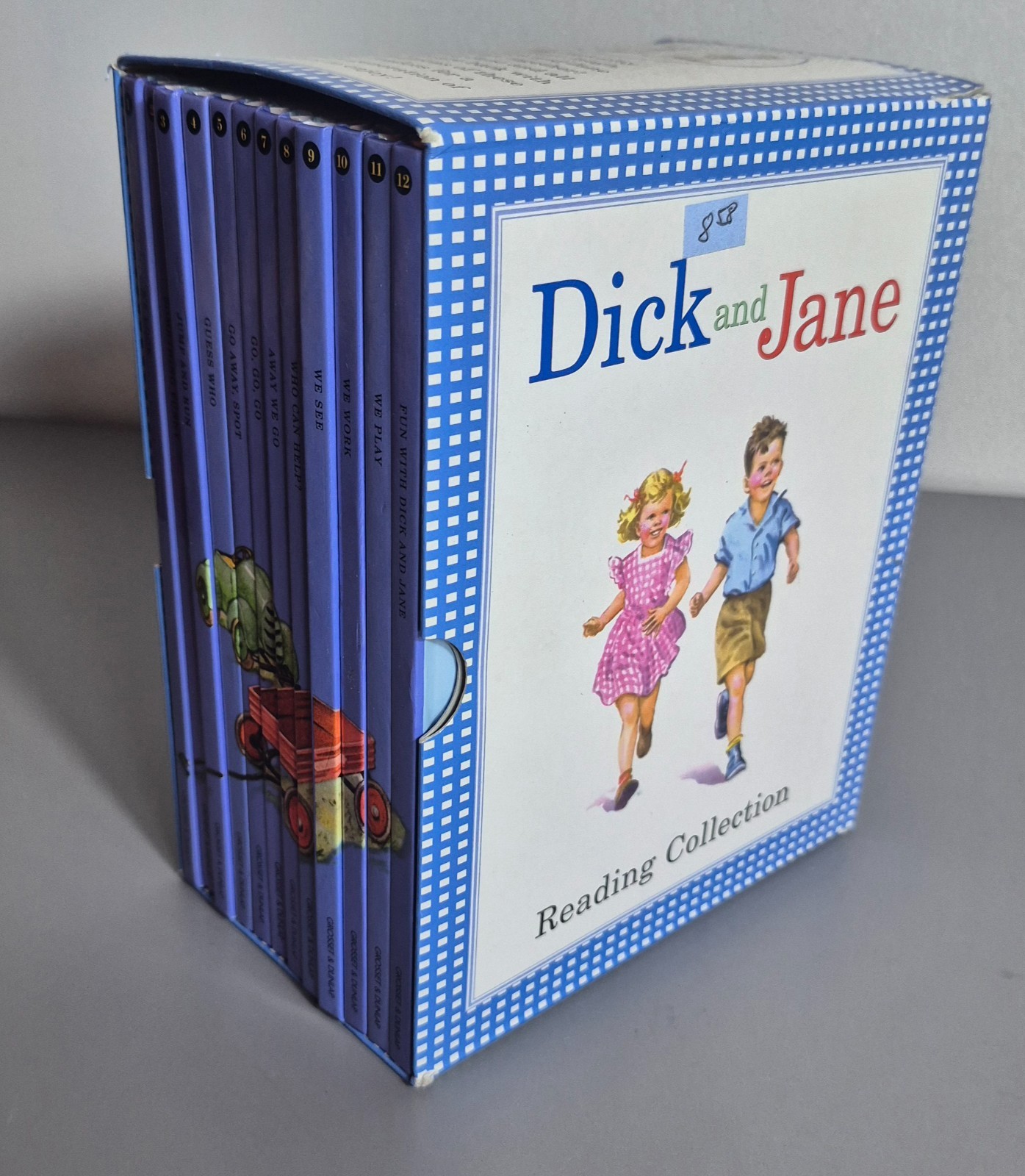 Dick and Jane Reading 12 Hardcover Books Collection With Sleeve EXCELLENT 2004