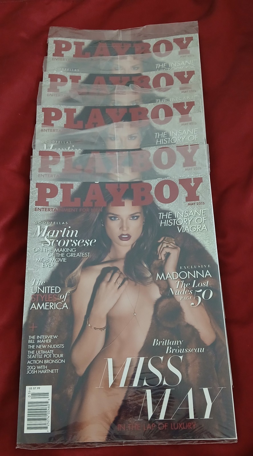 Playboy Magazine X 5 Featuring MADONNA May 2015 NEW Factory Sealed Lost Nudes