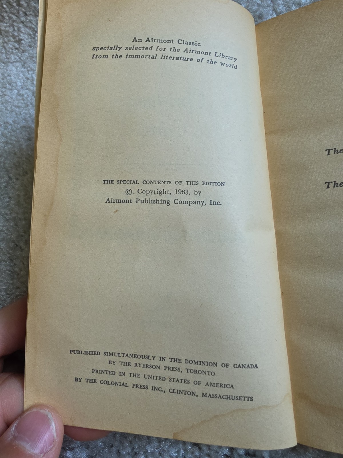 Vintage A Christmas Carol Charles Dickens October 1970 Airmont Published