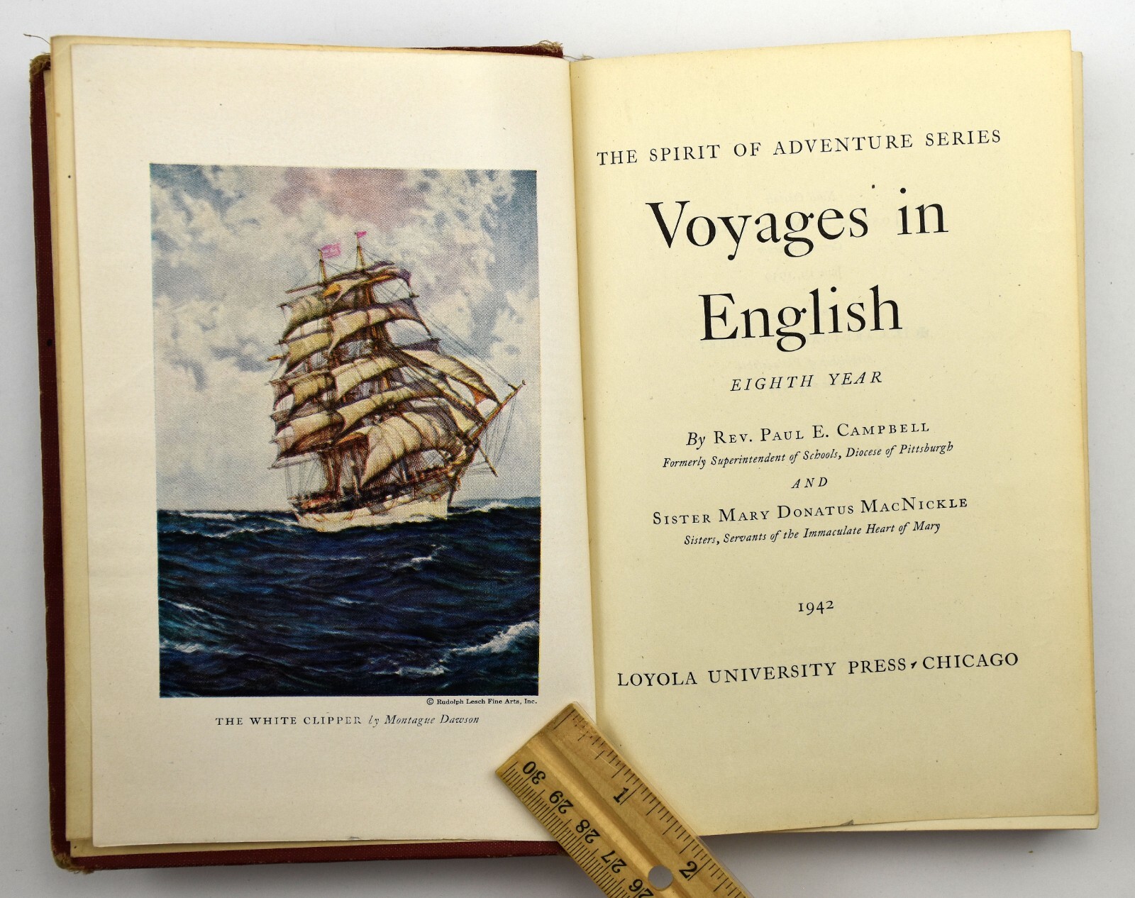 Voyages in English : Eighth Year (8th) By Paul Campbell Mary MacNickle 1942 HC