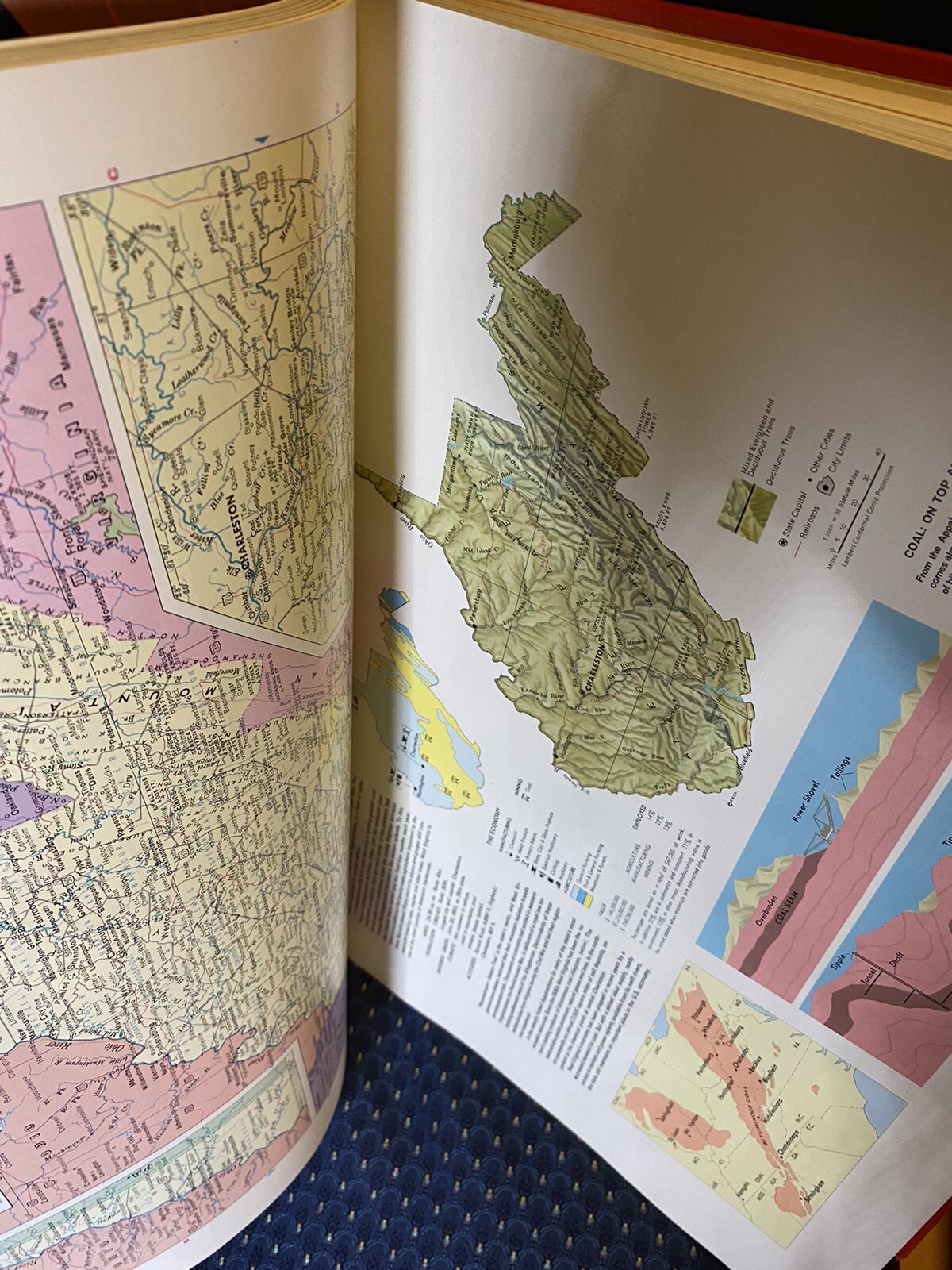 Life Pictorial Atlas Of The World 1961 With Sleeve & Wall Map 600 pages