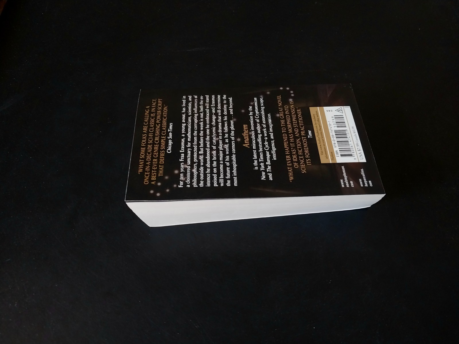Neal Stephenson – Anathem – Harper First Printing 2009
