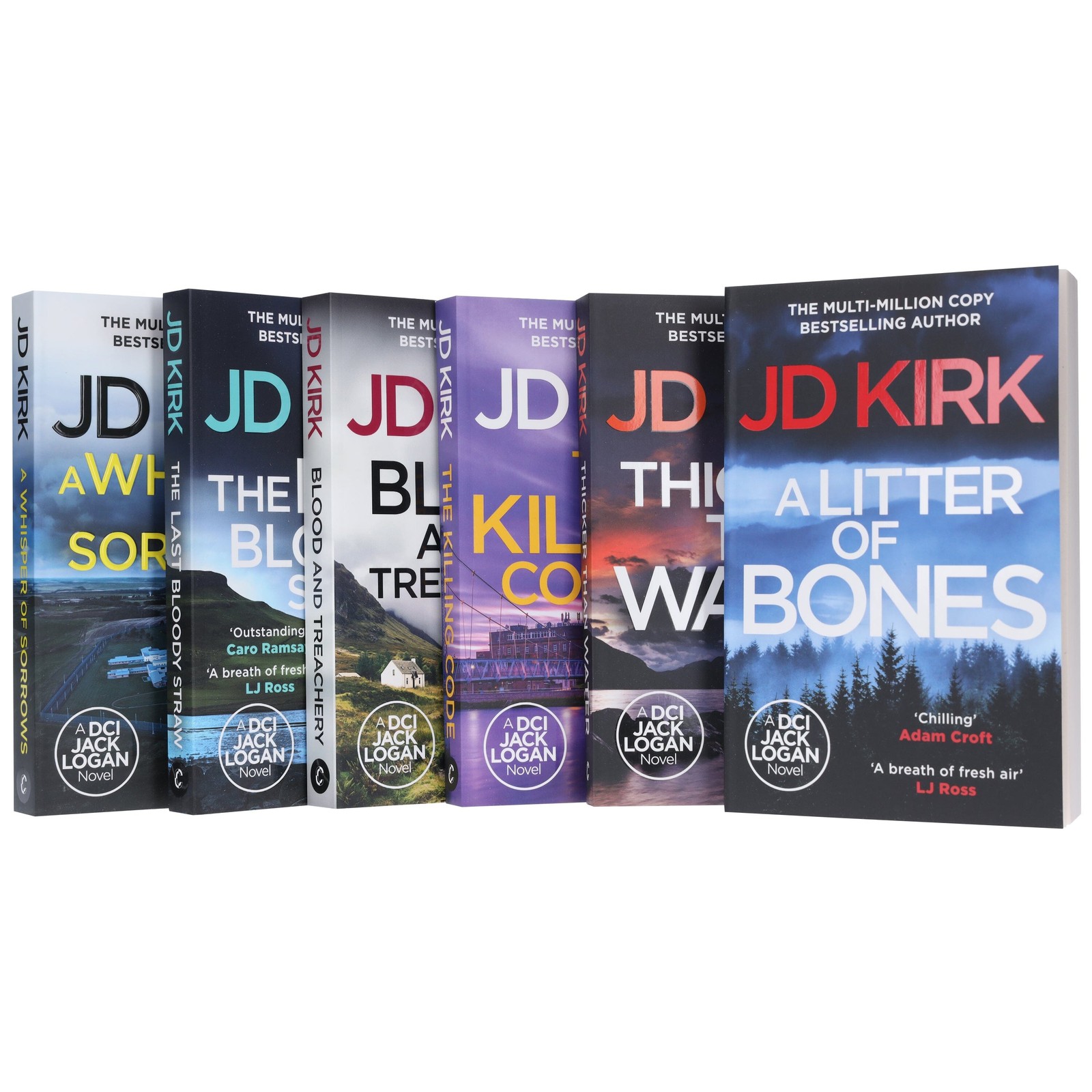 DCI Logan Crime Thrillers Series by JD Kirk 6 Books (Book 1-6) – PB