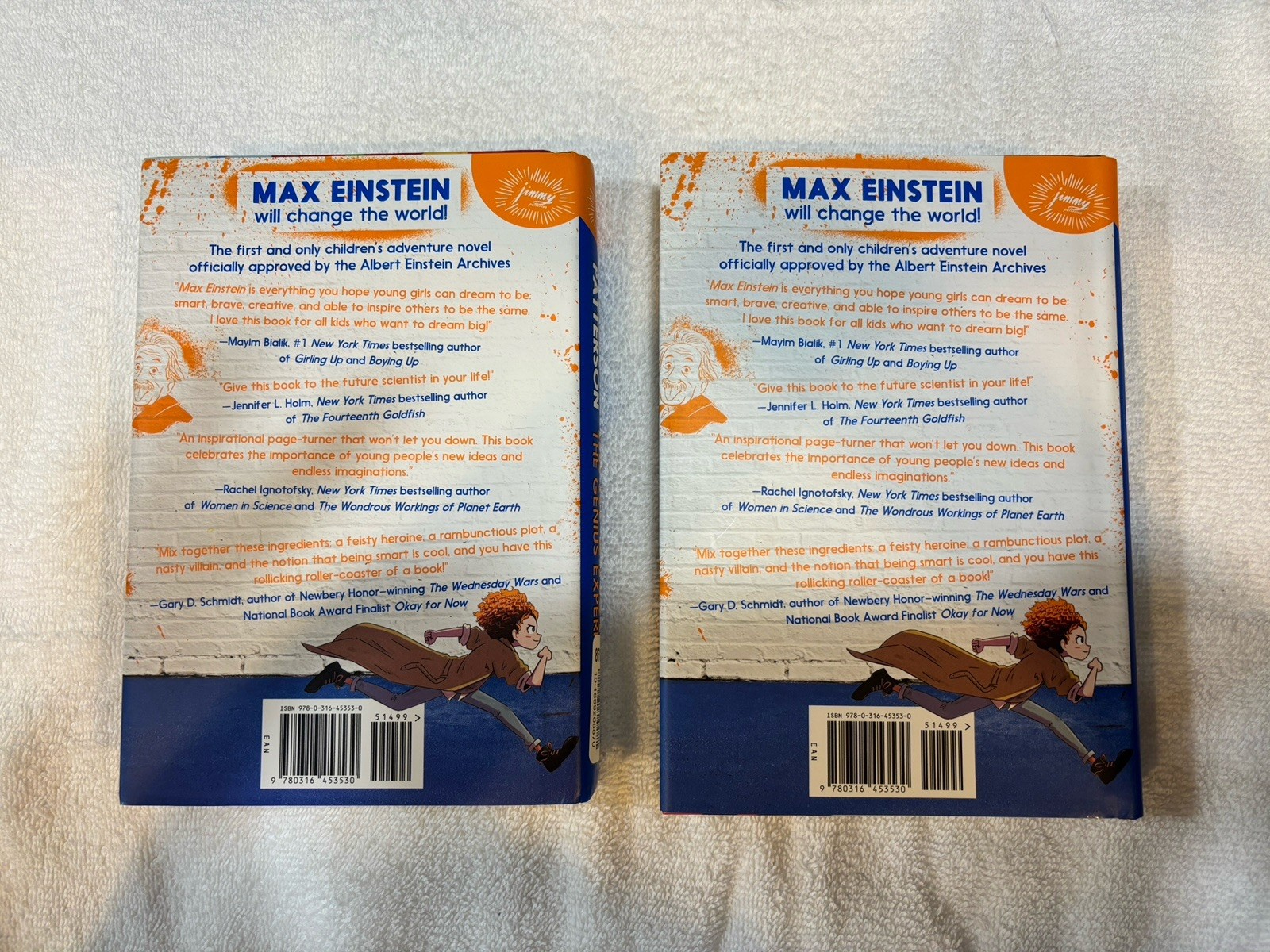 Set Of 2 Hand Signed Max Einstein Books By James Patterson & Chris Grabenstein
