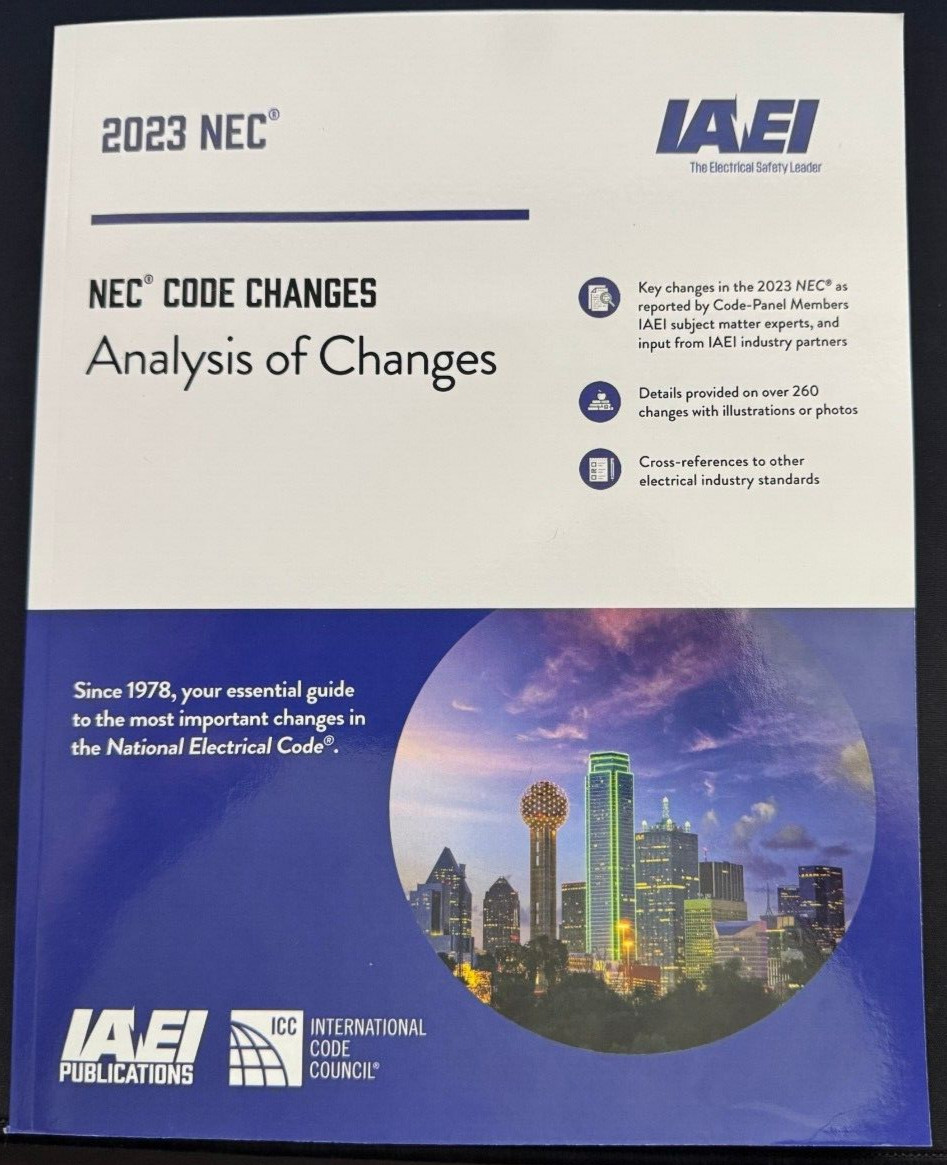 Analysis of Changes, NEC-2023 [Paperback] International Association of Electric