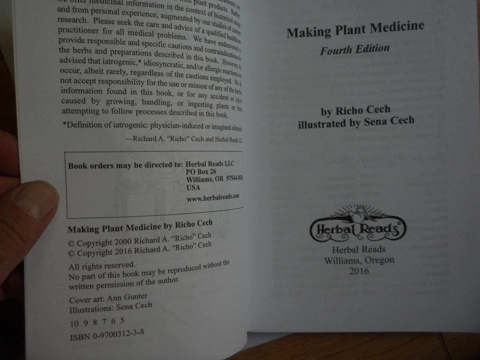 Making Plant Medicine, 4th Ed., by Richo Cech, 2016, Brand new book, 336 pages