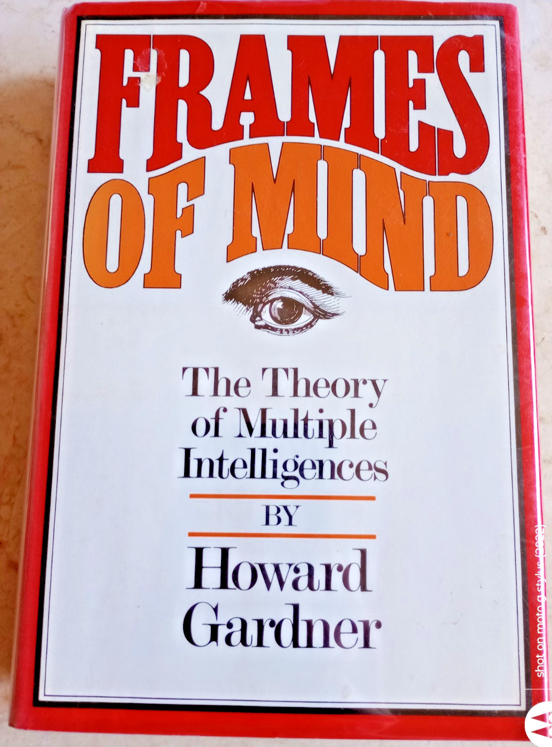 1983 4THpt FRAMES OF MIND HOWARD GARDNER HC/HARDCOVER/DJ BOOK