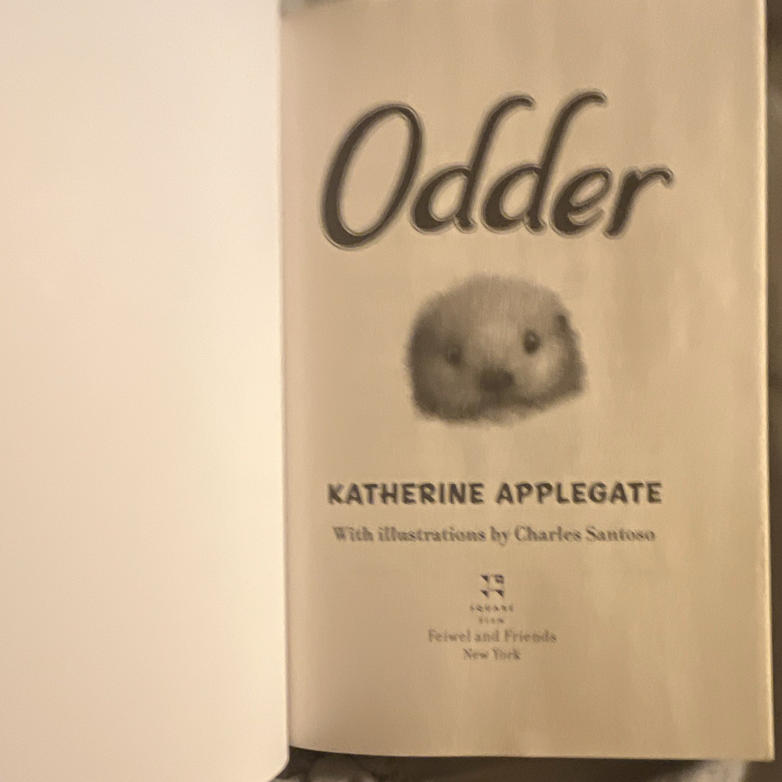 Odder: The Novel by Katherine Applegate Paperback Square Fish, Illus Santoso