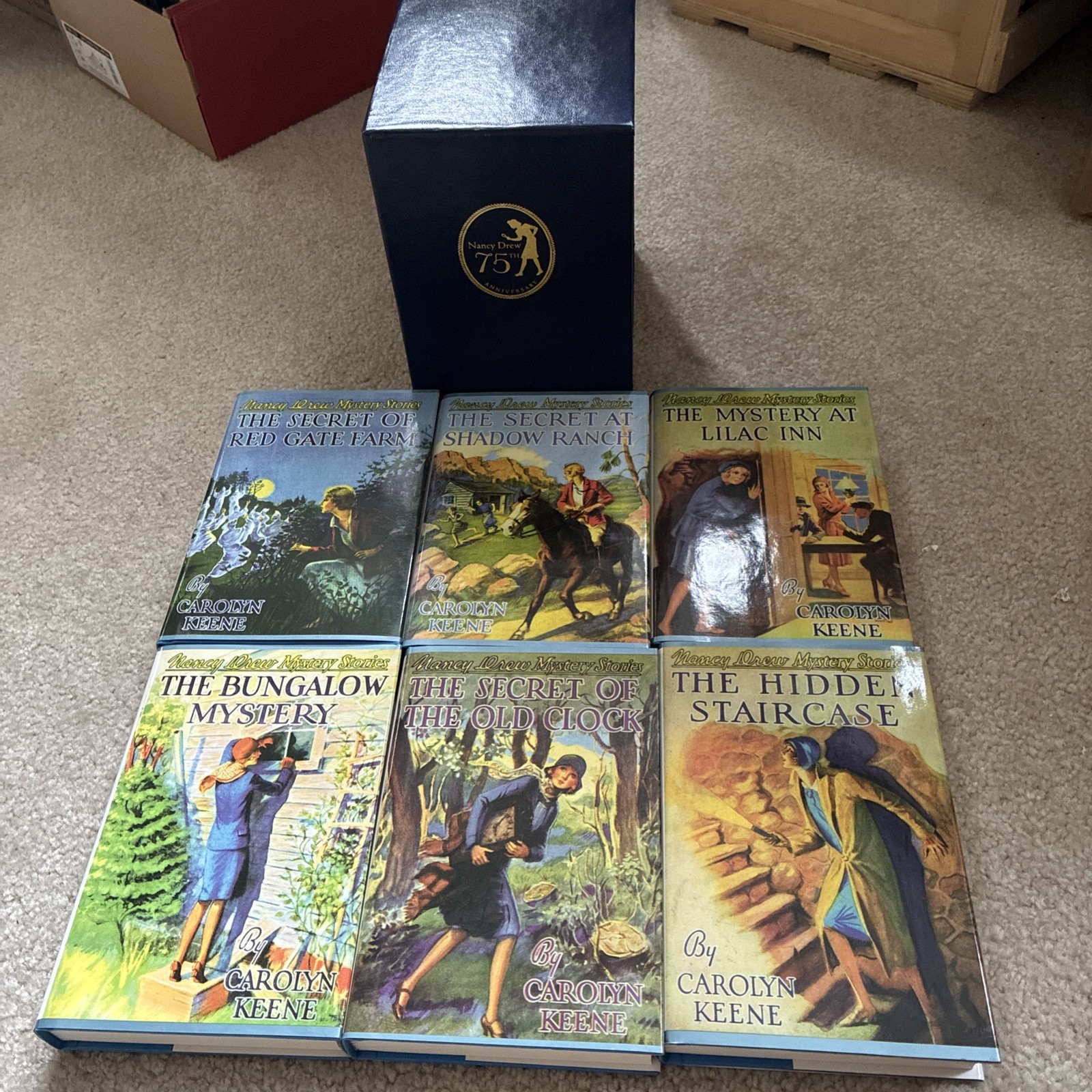 Nancy Drew 75th Anniversary Collection 6 Hardcover Books by Carolyn Keene Near F