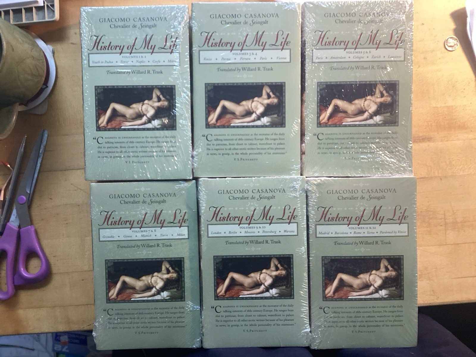 History Of My Life Casanova 12 Volumes In 6 Books Johns Hopkins PB