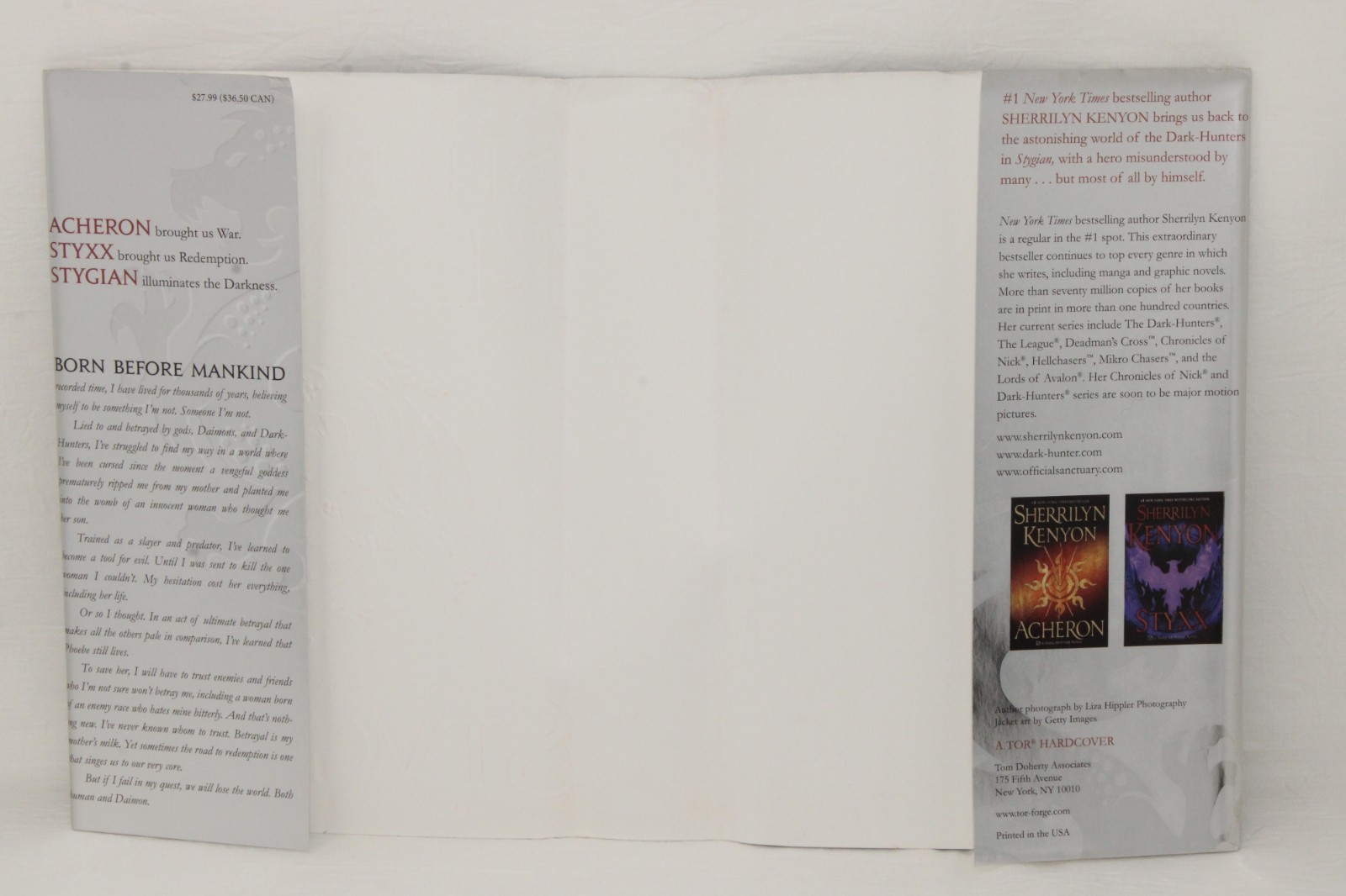 STYGIAN, Sherrilyn Kenyon Hardcover Dust Jacket 2018 Tor 1st/1st SIGNED, NF/VG+