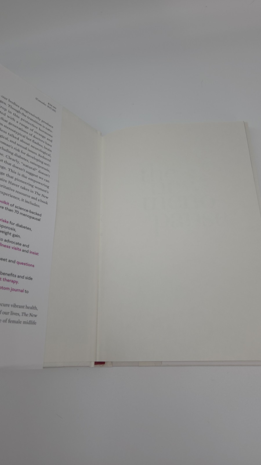 THE NEW MENOPAUSE – Mary Claire Haver, MD Very Good Condition Hardcover