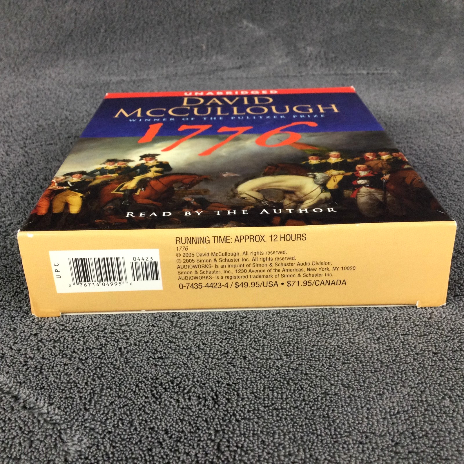 1776 Audio Book – David McCullough 10 CD Discs 12hrs Read By Author EXCELLENT