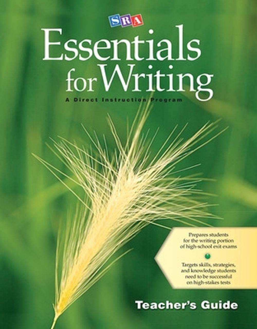 SRA Essentials for Writing Teacher’s Guide by Siegfried Engelmann (English) Pape