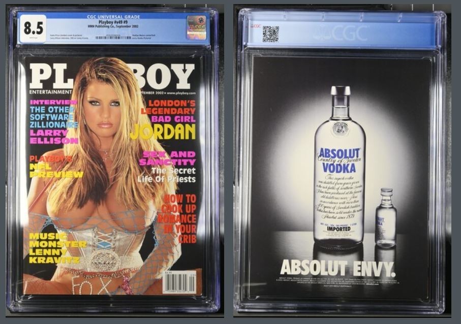 Playboy September 2002 Jordan Cover 🔥 Graded CGC 8.5 w/ Lenny Kravitz 🔥