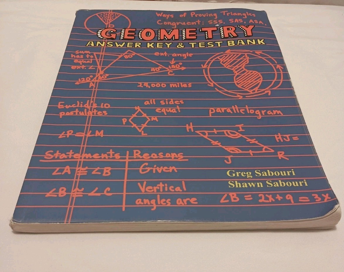 Teaching Textbooks GEOMETRY Complete SET: Textbook, Answer Key & Test Bank, CDs