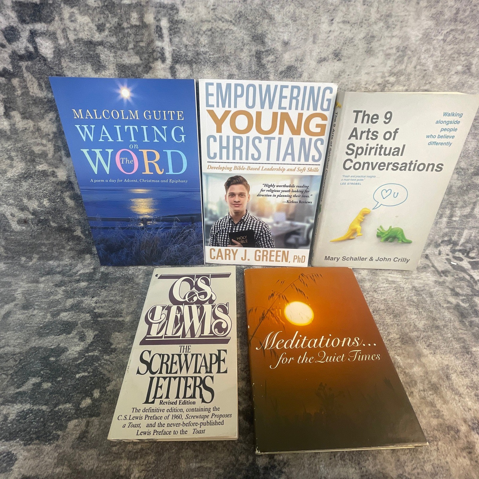 C.S. Lewis Screwtape Letters Christian Book Lot Malcolm Guite Devotional 5 Bk