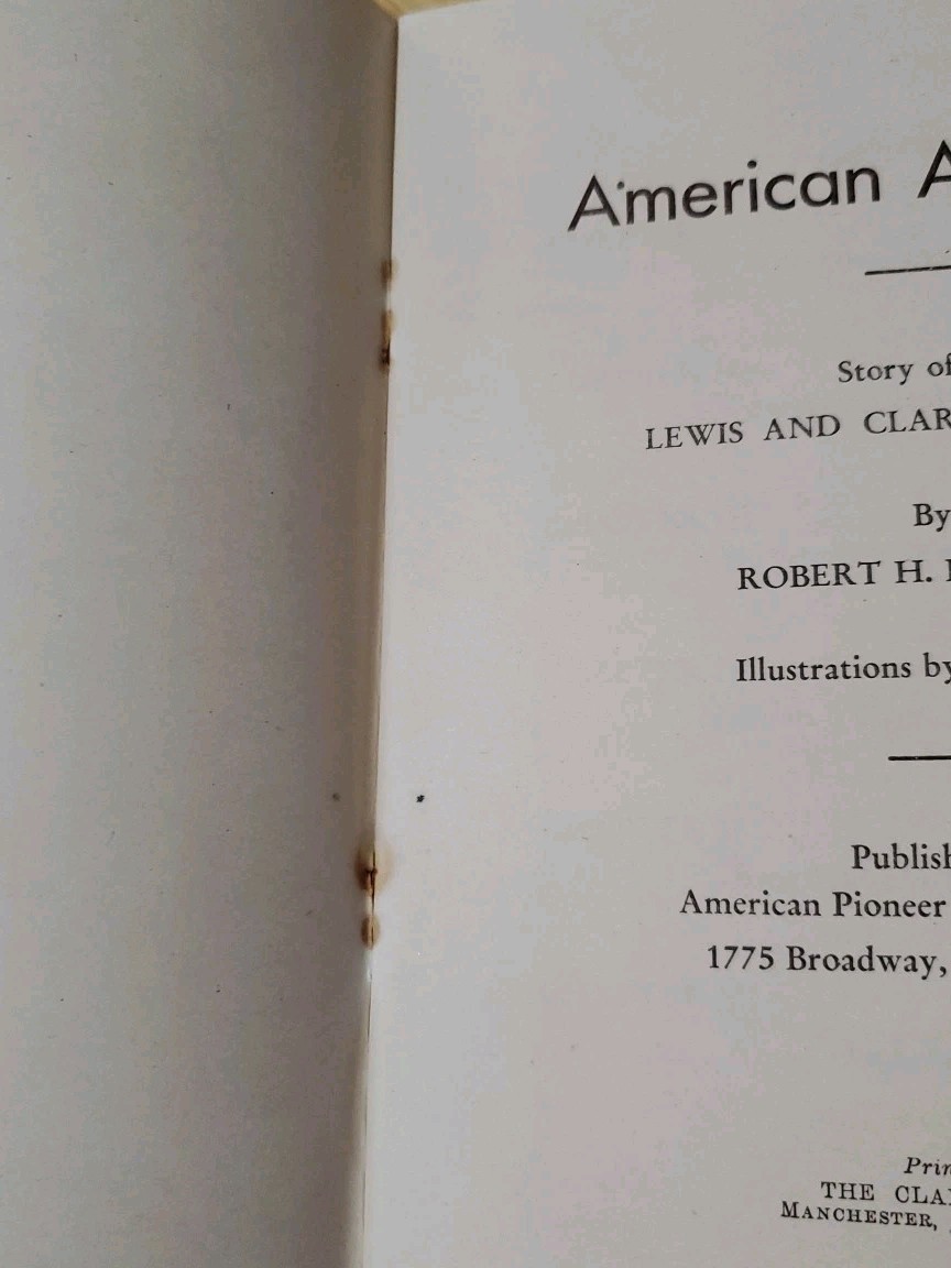 Vtg 1945 American Adventure Lewis and Clark Expedition Book Pioneer Trails Assn