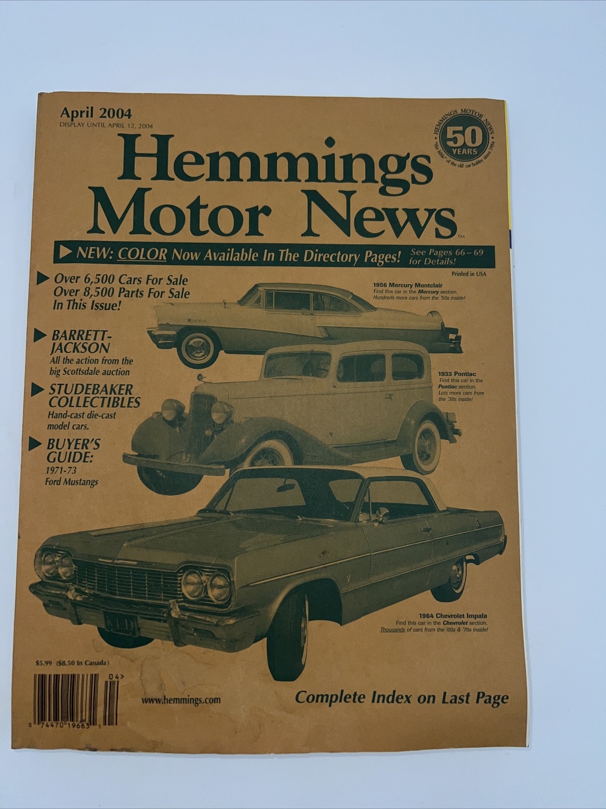 Hemmings Motor News Magazine-  April  2004 624 pages