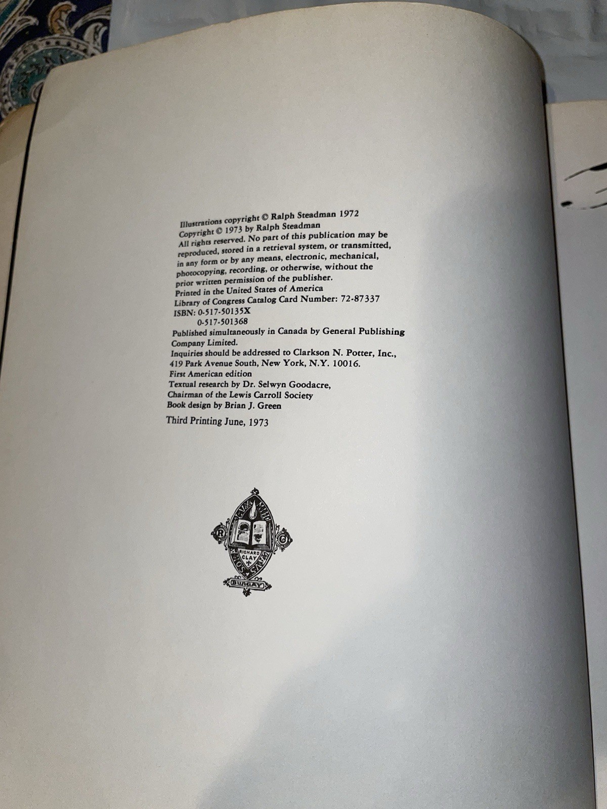 First Edition Through the Looking Glass – Clarkson Potter paperback Book
