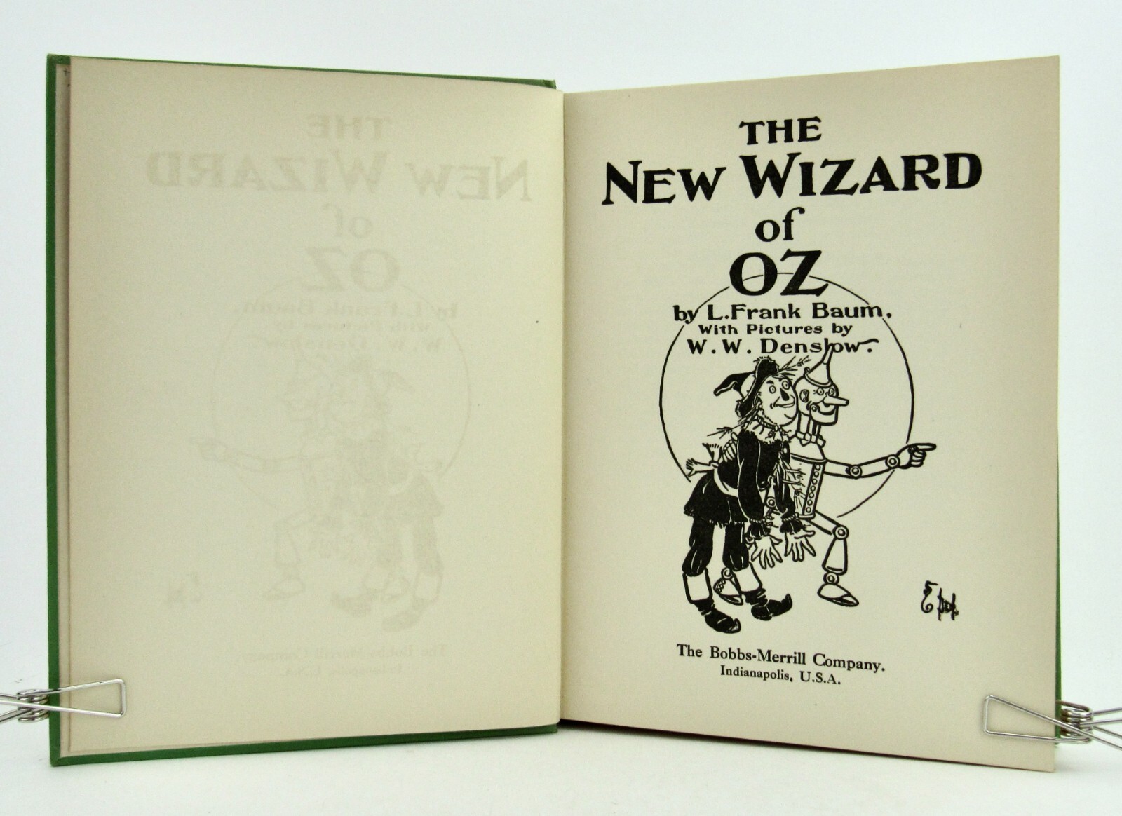 THE NEW WIZARD OF OZ by L Frank Baum & W.W. Denslow 5th Edition 8 plates Nr Fine