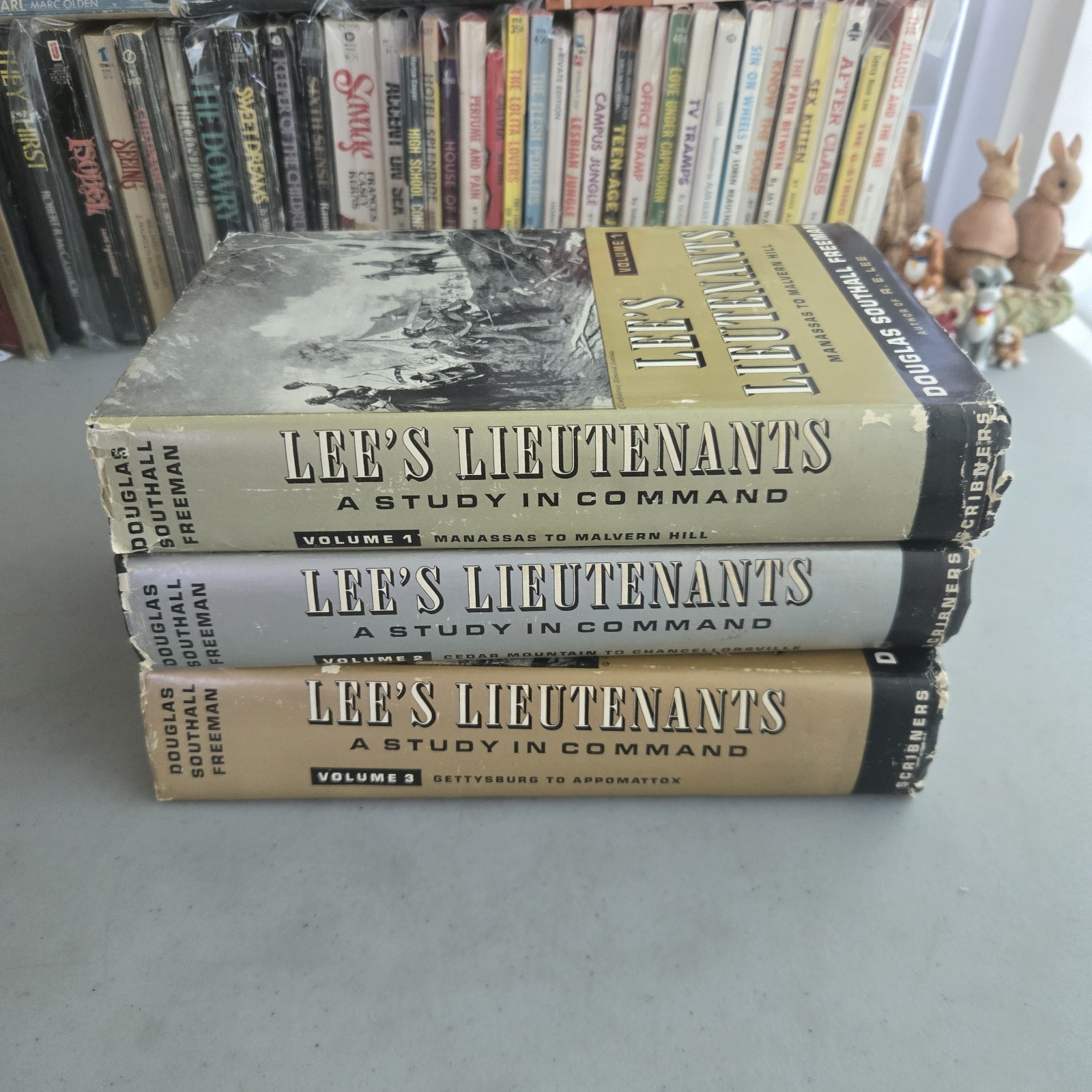 Lee’s Lieutenants 3-Volume Set by Douglas Southall Freeman 1942-44 Edition