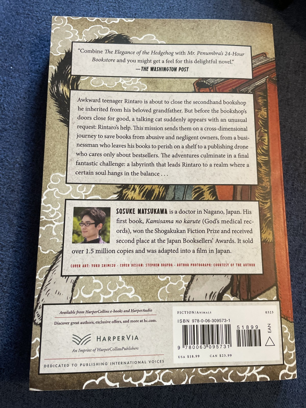 The Cat Who Saved Books Novel Paperback Natsukawa Kawai GUC 2017 198 pages