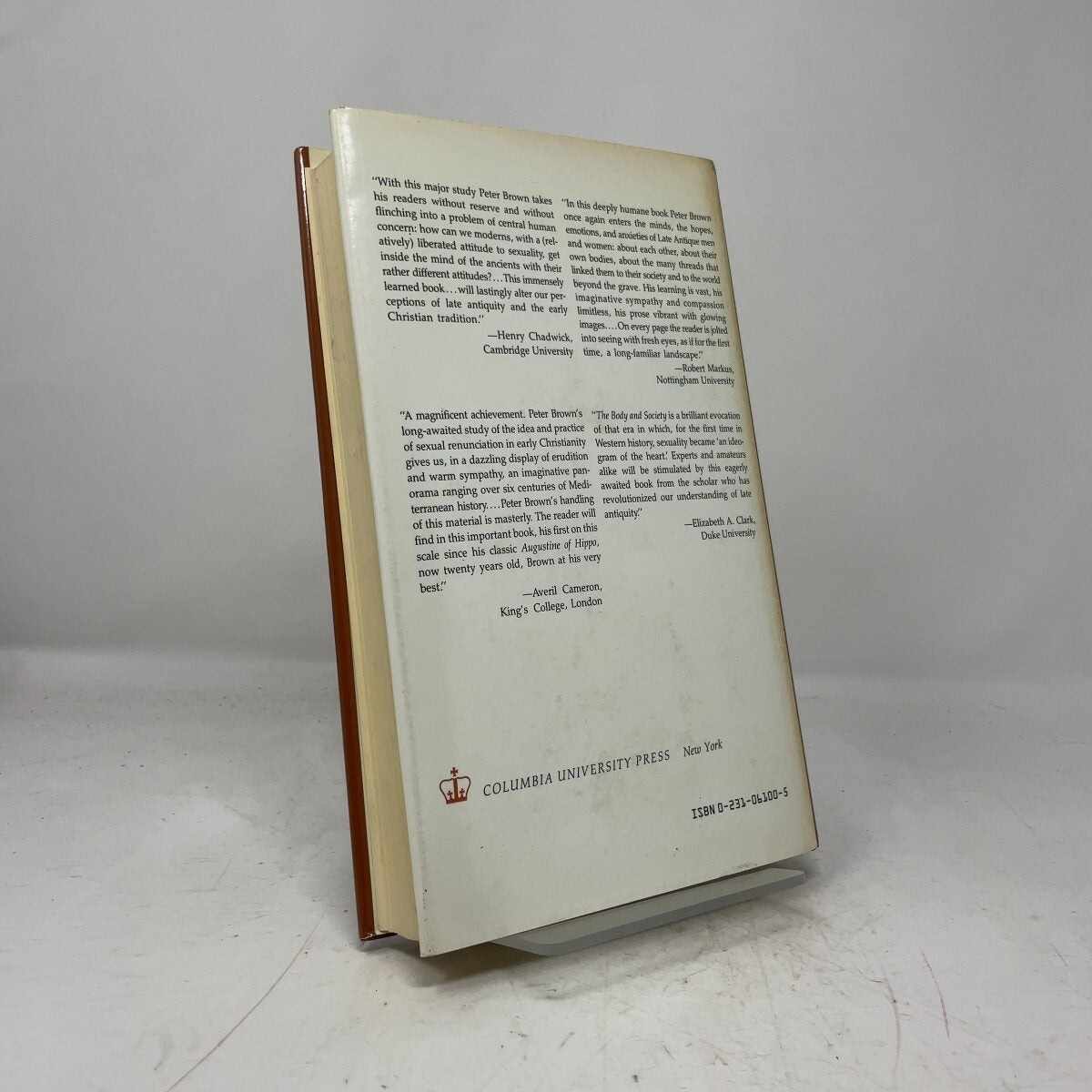 The Body and Society by Peter Brown HC First Edition Like New 1988