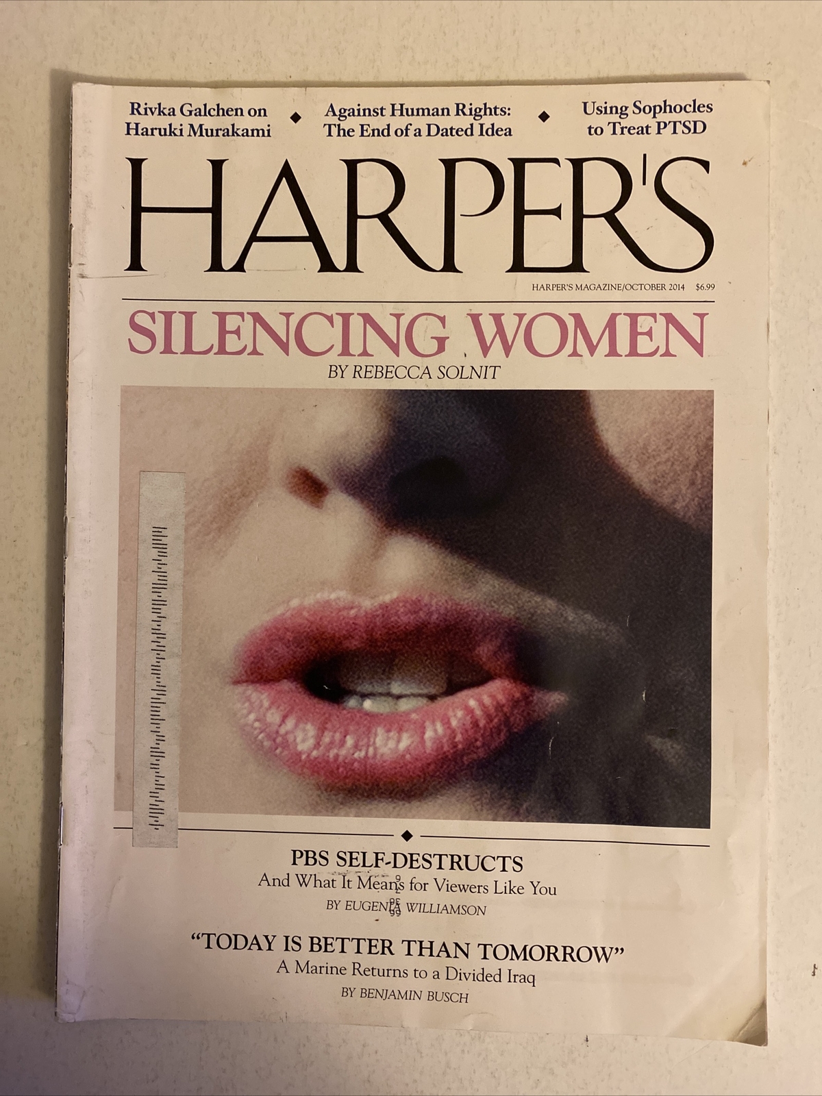 HARPERS MAGAZINE SILENCING WOMEN PBS SELF DESTRUCTS PTSD 96 PAGES