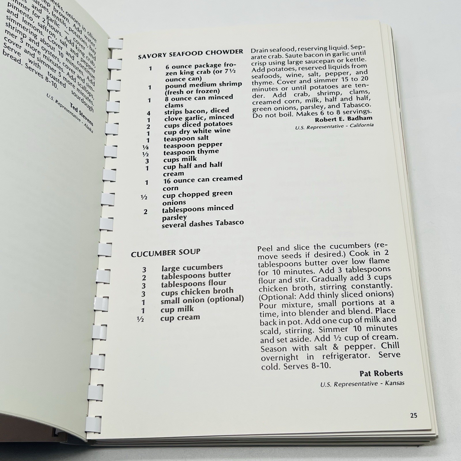 Cookbook All America Cookbook II Edibles from Notables Spiral Bound 1985