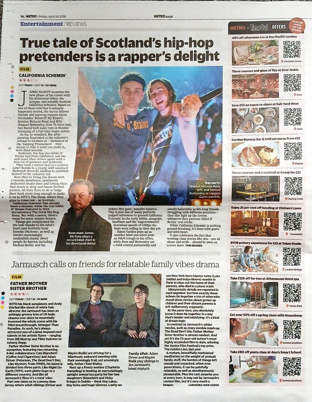 Silibil N’ Brains Article The Metro April 10 2026