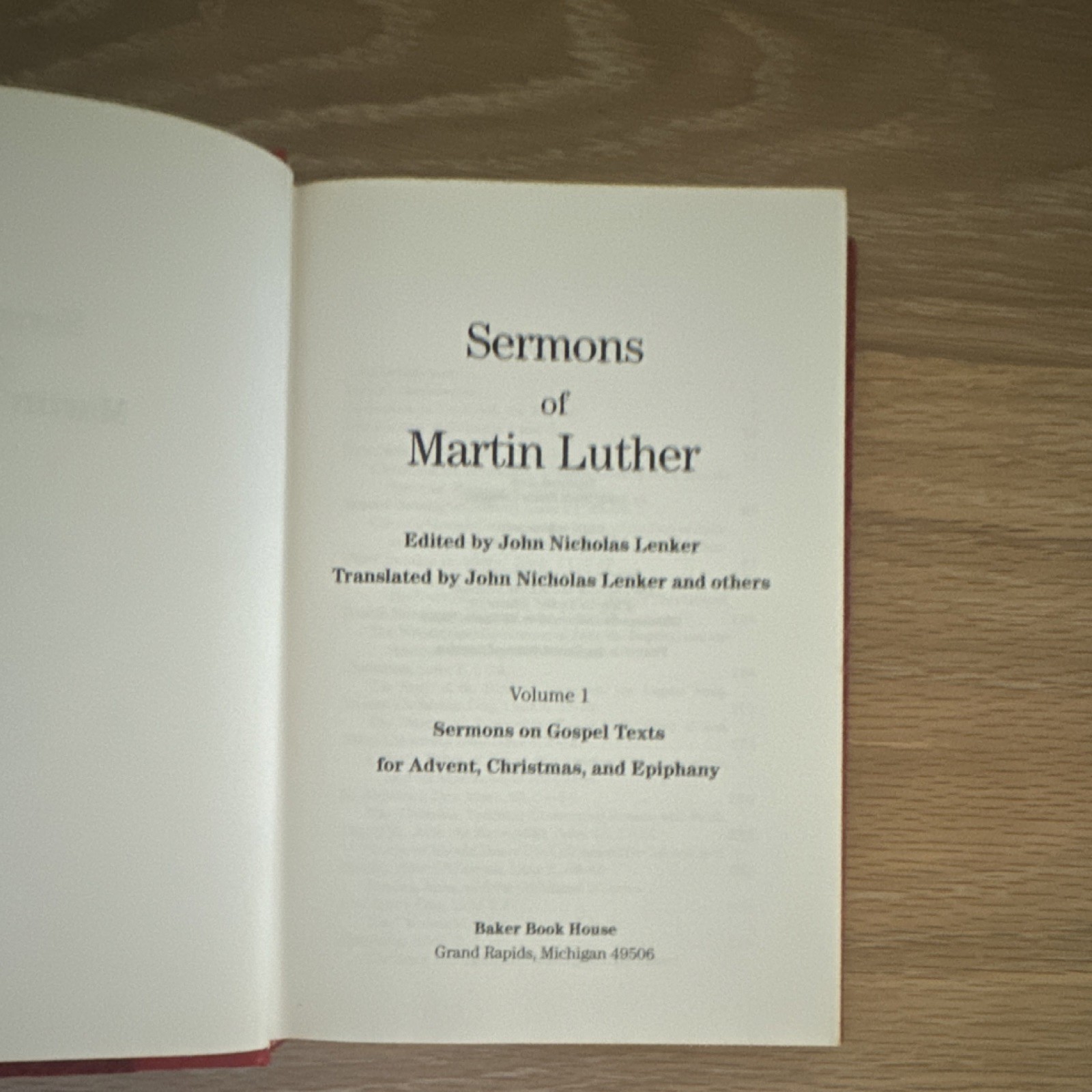 Martin Luther Sermons 8-Volume Hardcover Set Baker Book House 1988 Christianity