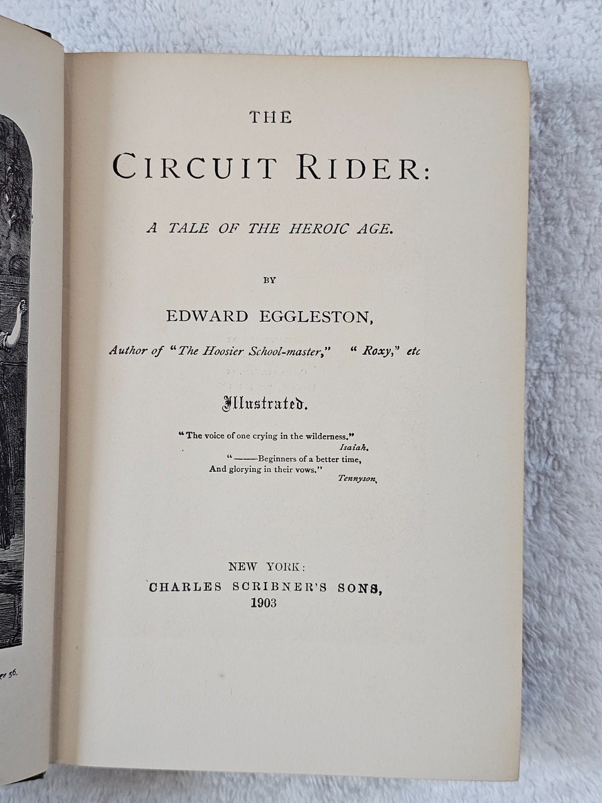 1903 The Circuit Rider Edward Eggleston Charles Scribner’s Sons Illustrated