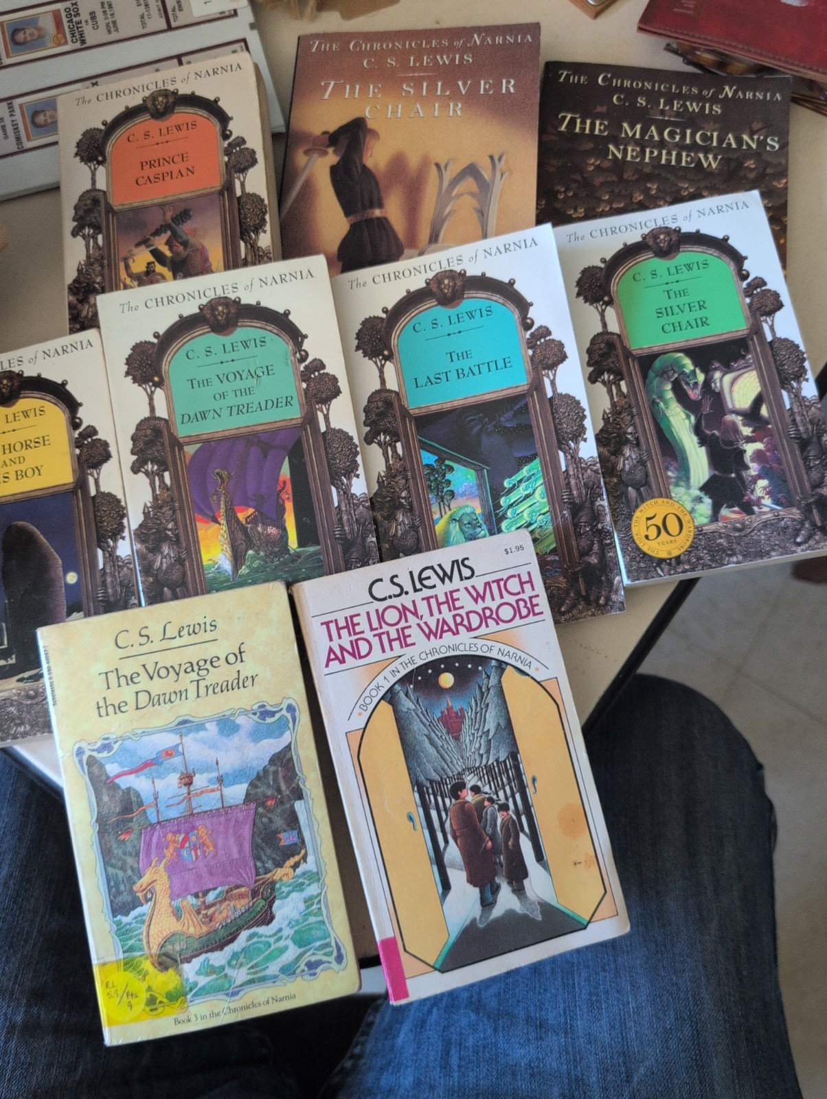Lot of 9 C.S. Lewis Paperbacks As Shown