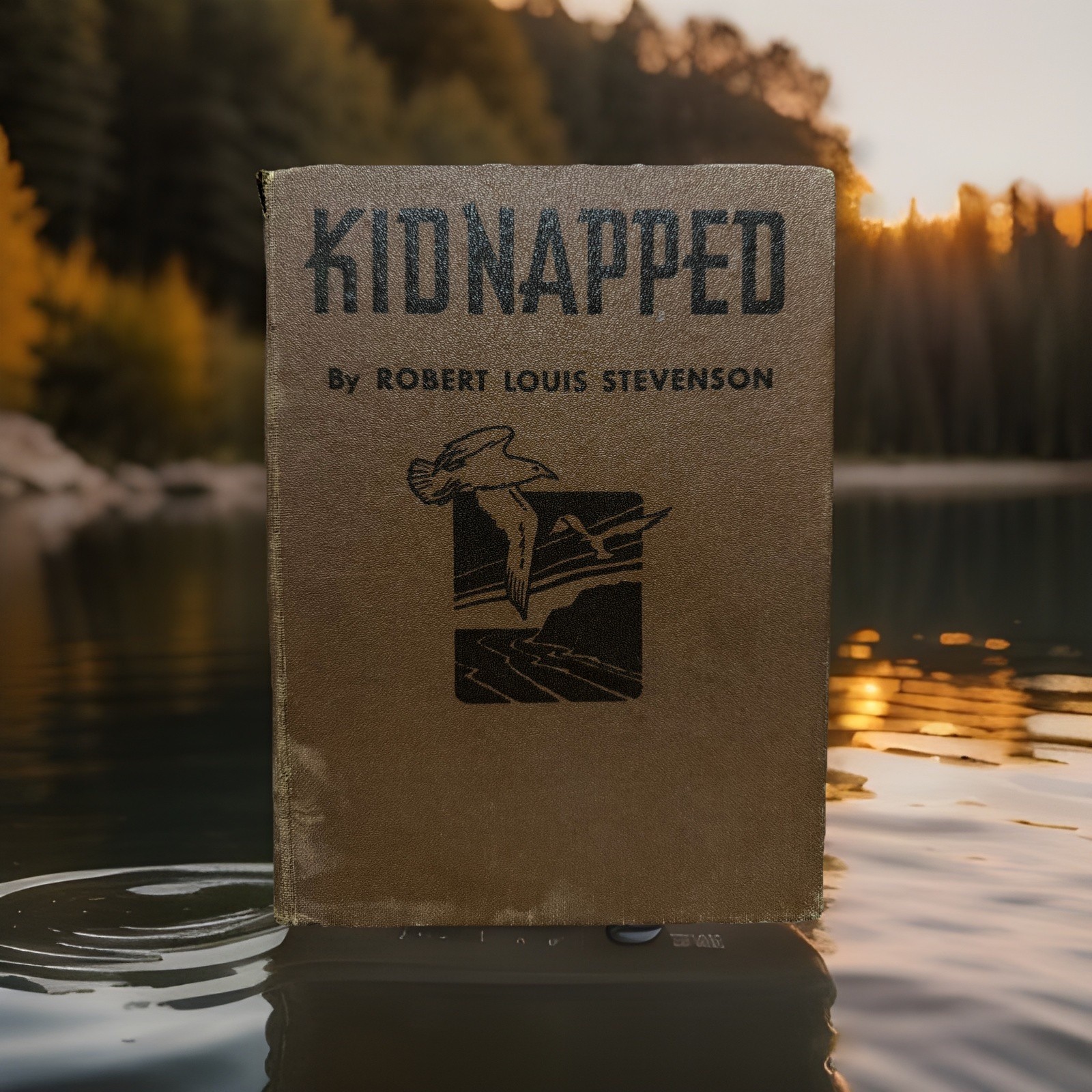 KIDNAPPED by Robert Louis Stevenson, 1935 Illustrated HC, Whitman Publishing