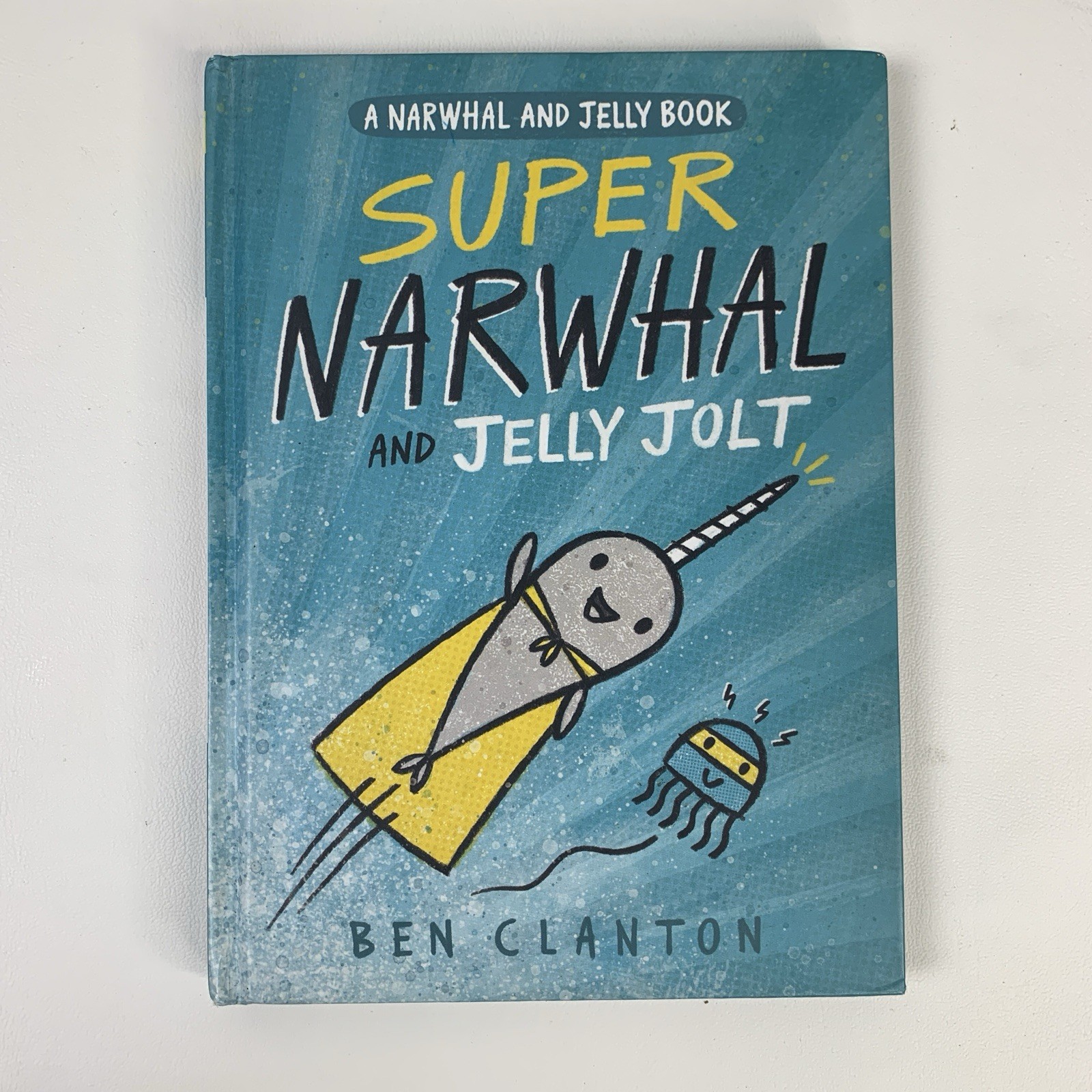 Narwhal and Jelly Books with Plush Narwhal Lot of 3 Hardback by Ben Clanton