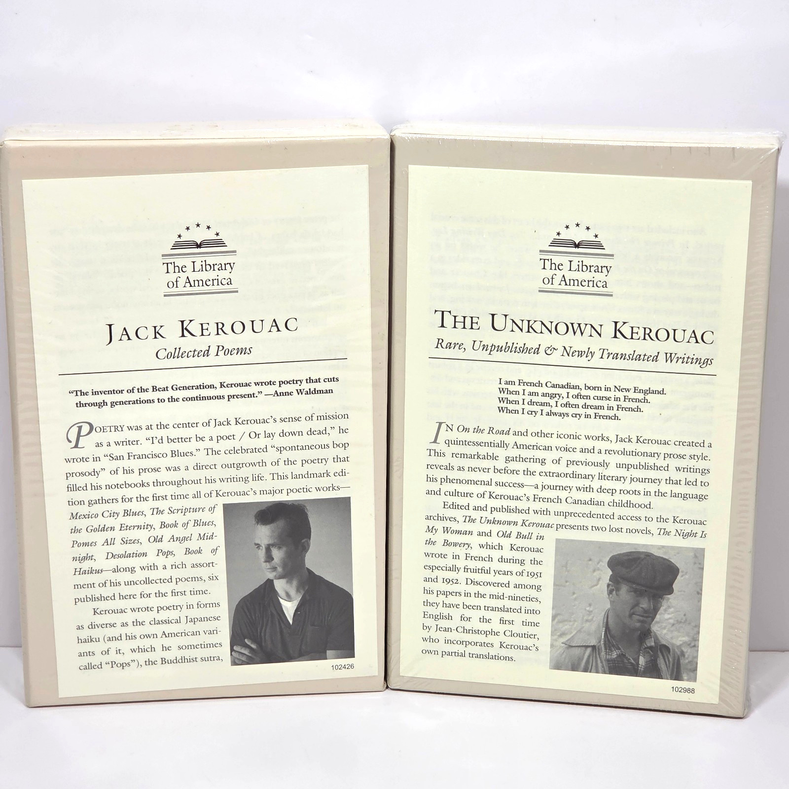 SEALED Jack Kerouac Unknown Writings Collected Poems Library America 231 and 283