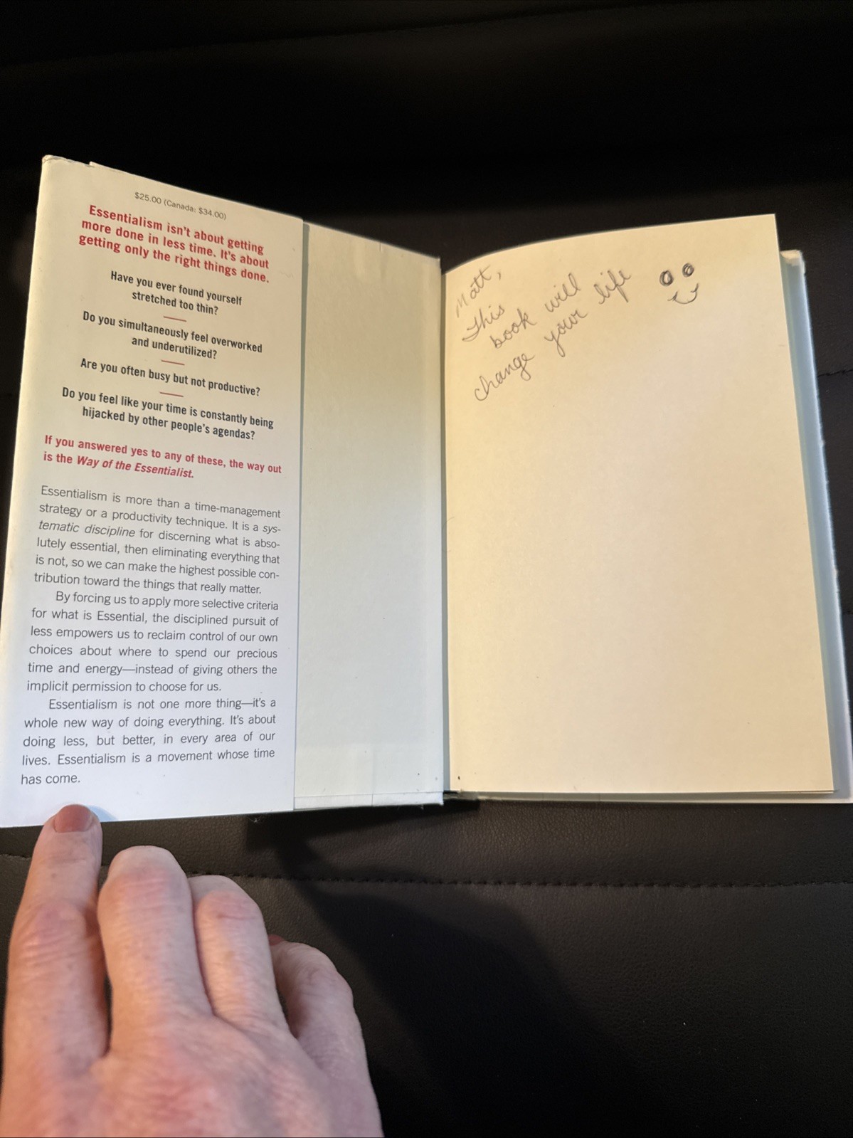 Essentialism : The Disciplined Pursuit of Less by Greg. McKeown (2014 Hardcover