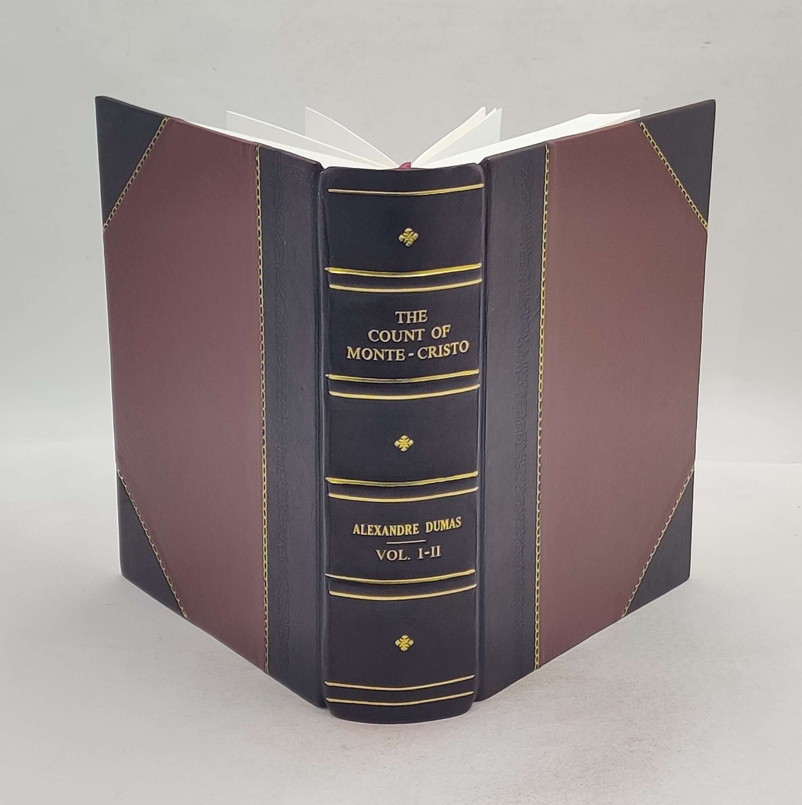 The count of Monte-Cristo Volume 1 1916 by Alexandre Dumas [Leather Crafted]