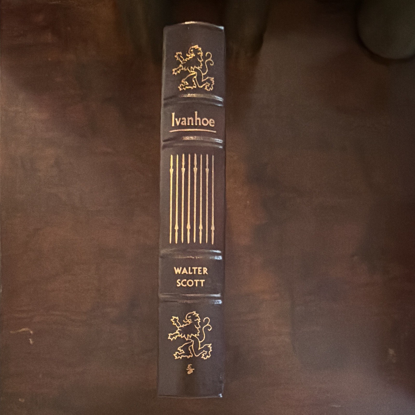 Leather Bound Hardcover Ivanhoe Walter Scott English Historical Fiction Novel.