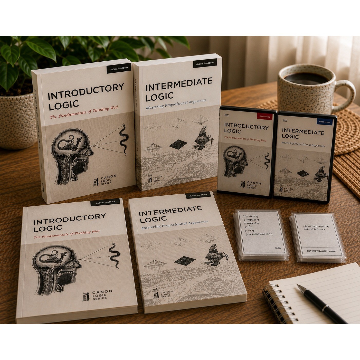 Canon Press Introductory & Intermediate Logic Bundle Books DVDs Teacher Student