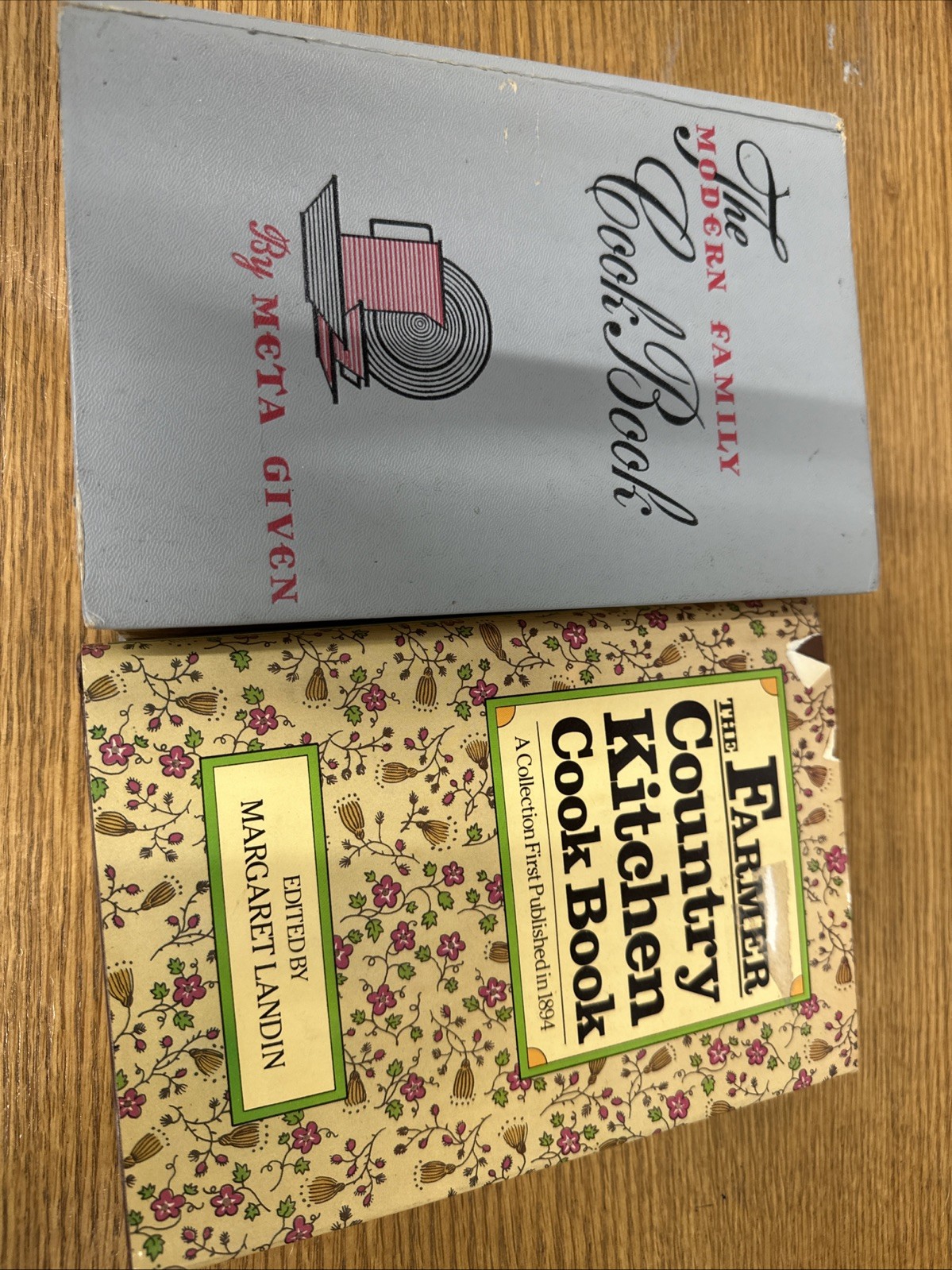 Vintage Modern Family Cookbook 1961 Farmer Country Cookbook 1984 Book Bundle Lot
