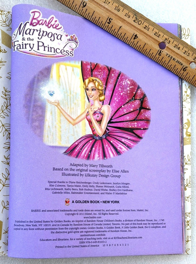 Little Golden Book Lot (3 Books) – Barbie (1990, 1992, 2013 – Fairy Princess)