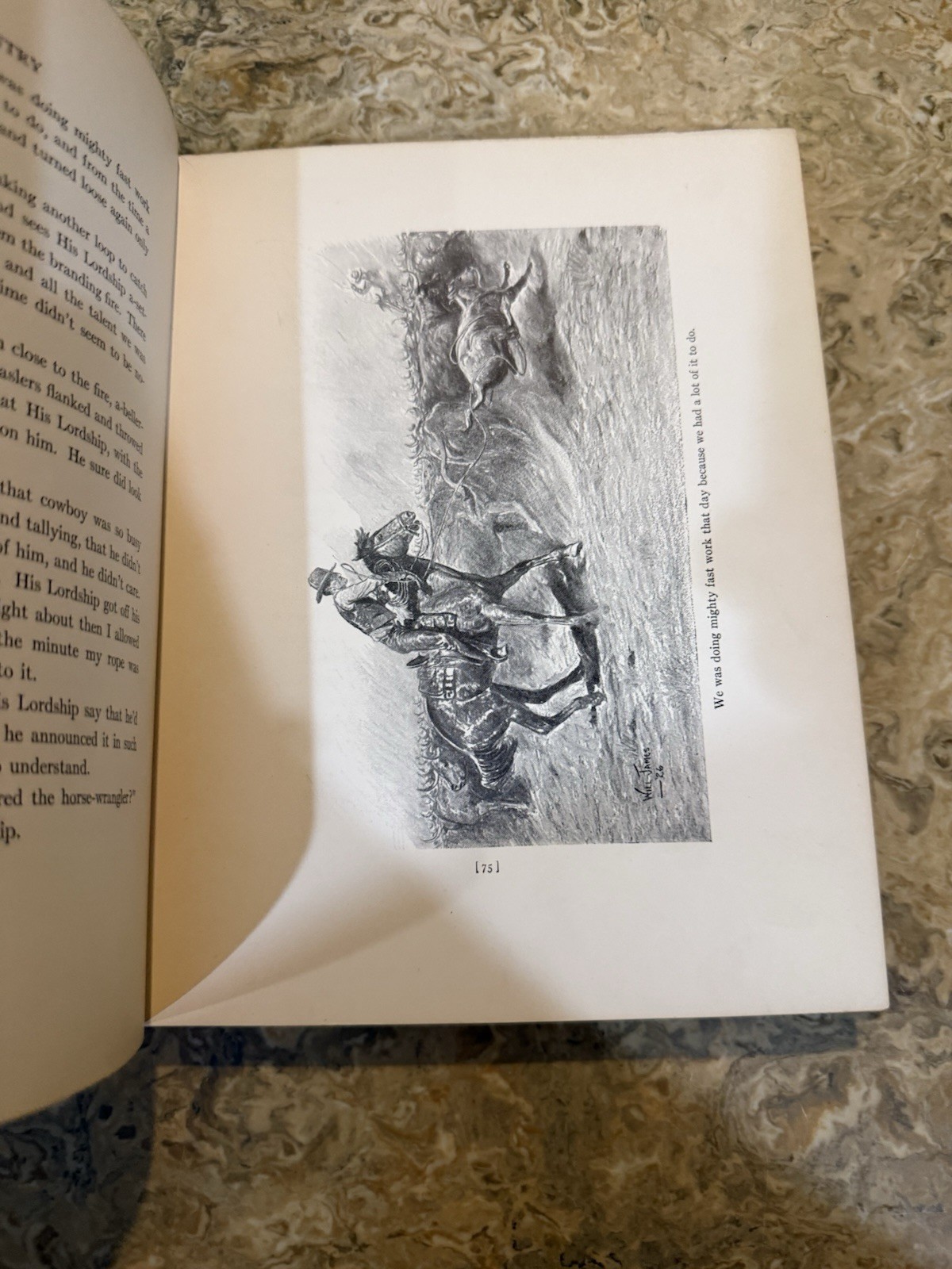 Cow Country by Will James –1927 Charles Scribner’s Sons First Edition Ex Library