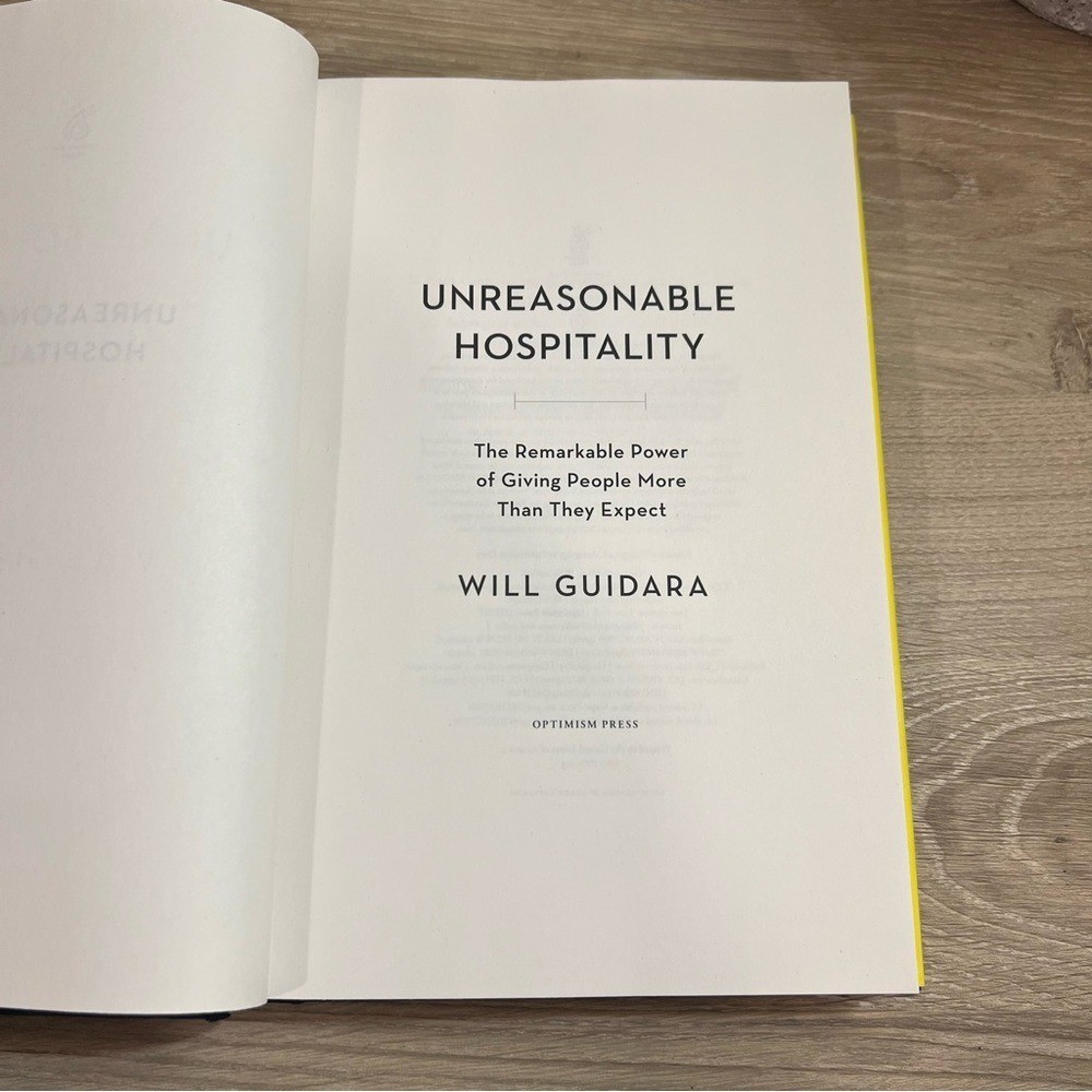 Unreasonable Hospitality by Will Guidara Hardcover 2022 | NYT Bestseller